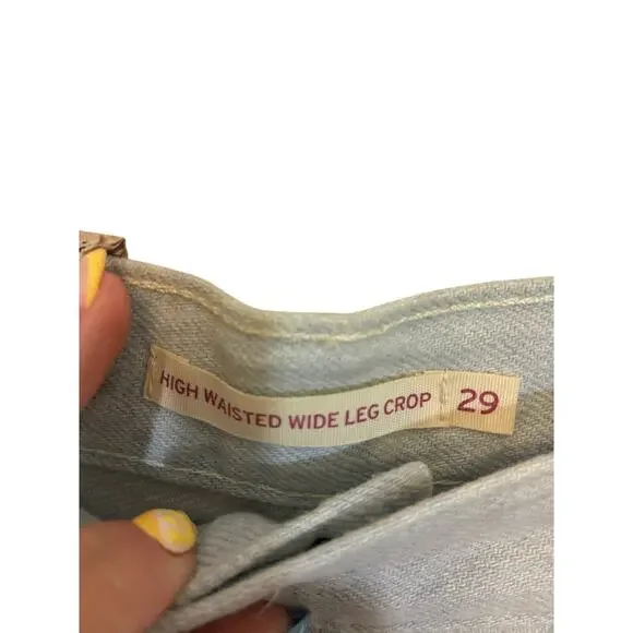 NWT Levi’s Ribcage Straight Ankle Super High Rise Light Baggy Carpenter Cargo 29 - Picture 3 of 5